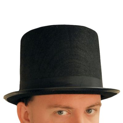 Black Top Hat Costume Accessory Image 1