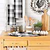 Black Tri Color Check Dishtowel (Set Of 3) Image 3