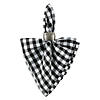 Black/White Gingham Napkin Set Image 1