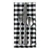 Black/White Gingham Napkin Set Image 2