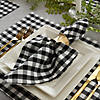 Black/White Gingham Napkin Set Image 4