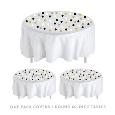 Black White Gold Confetti, 180-Pack Image 3