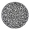 Black Woven Paper Round Placemat (Set Of 6) Image 1