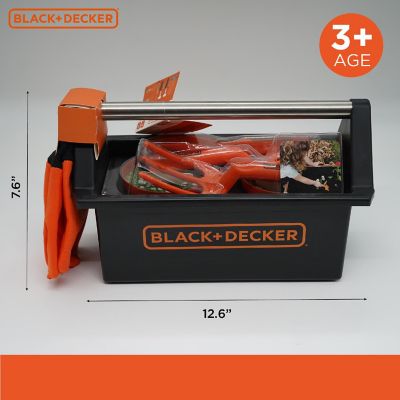 Black&amp;Decker Open Garden Toolbox Complete W/ Eight Piece Garden Tools Set Image 1