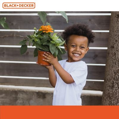Black&amp;Decker Open Garden Toolbox Complete W/ Eight Piece Garden Tools Set Image 2