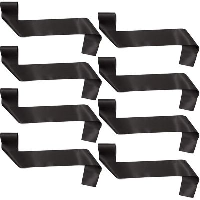 Blank Customizable Satin Sash (8 Pack), Black Image 3