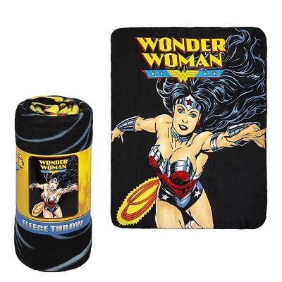 Blanket  - DC Faux Fur, Wonder Woman Fight TWIN Image 1