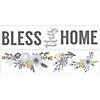 Bless This Home Floral Quote Peel & Stick Decals Image 1