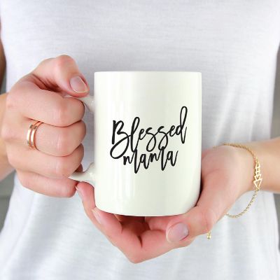 Blessed Mama Ceramic Mug Image 1