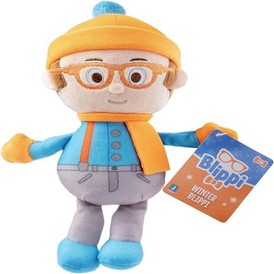 Blippi 7" Plush Christmas Toy, 2 Pack Holiday Bundle Set - Exclusive Figures, Winter Blippi and Snowman - Fun Stuffed Animal Doll Gift for Toddlers & Kids Image 1