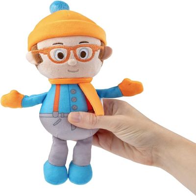 Blippi 7" Plush Christmas Toy, 2 Pack Holiday Bundle Set - Exclusive Figures, Winter Blippi and Snowman - Fun Stuffed Animal Doll Gift for Toddlers & Kids Image 3