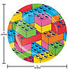 Block Bash Toy Blocks Dinner Plates, 24 ct Image 1