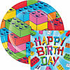 Block Bash Toy Blocks Plates and Napkins Set, Serves 16 Image 1