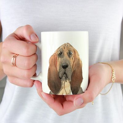 Bloodhound Up Close Ceramic Mug Image 1