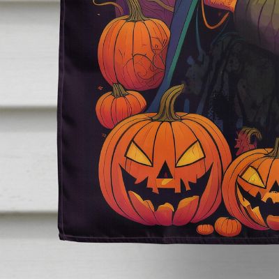 Bloodhound Witchy Halloween House Flag Image 3