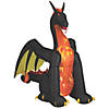 Blow Up Inflatable Light-Up Dragon With Fire Outdoor Halloween Yard Decoration Image 1