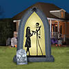 Blow Up Inflatable Nightmare Before Christmas Jack & Sally Arch Outdoor Yard Decoration Image 1