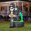Blow Up Inflatable Projection Jack Skellington Inflatable Outdoor Yard Decoration Image 2