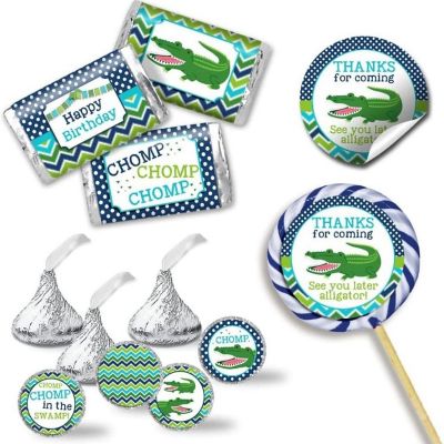 Blue Alligator Chomp Sticker Bundle 429pc. by AmandaCreation Image 1
