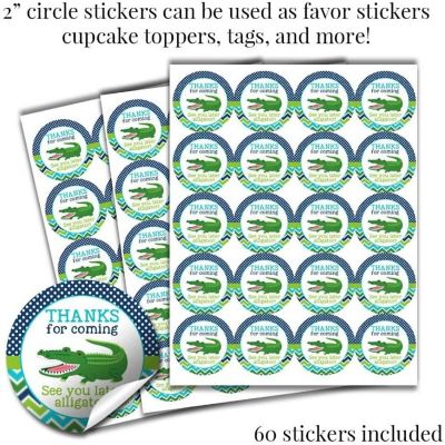 Blue Alligator Chomp Sticker Bundle 429pc. by AmandaCreation Image 2