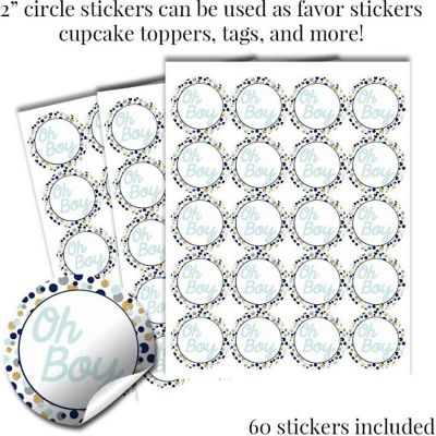 Blue &amp; Gold Boy Sticker Bundle 429pc. by AmandaCreation Image 3