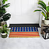 Blue and Red Americana Stars and Stripes Coir Outdoor Doormat 18" x 30" Image 1