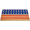 Blue and Red Americana Stars and Stripes Coir Outdoor Doormat 18" x 30" Image 3