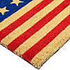 Blue and Red Americana Stars and Stripes Coir Outdoor Doormat 18" x 30" Image 4
