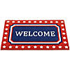 Blue and Red Coir "Welcome" Americana Outdoor Doormat 18" x 30" Image 2