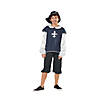 Blue and White Boys Musketeer Halloween Children's Costume - Ages 7-9 Years Image 1
