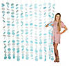 Blue and White Circle Hanging Decoration Backdrop Image 1