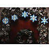Blue and White Snowflake Christmas Clear String Light Set, 10 Count Image 1