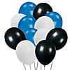 Blue, Black & White Balloon Bouquet - 37 Pc. Image 1