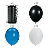 Blue, Black & White Balloon Bouquet - 37 Pc. Image 1
