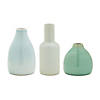 Blue Ceramic Bud Vase (Set Of 6) 3"H, 5"H, 5.25"H Ceramic Image 1
