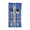 Blue Chambray French Stripe Napkin (Set Of 6) Image 1