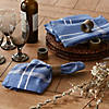 Blue Chambray French Stripe Napkin (Set Of 6) Image 3