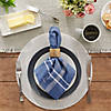 Blue Chambray French Stripe Napkin (Set Of 6) Image 4