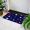 Blue Coir Red and White Stars Americana Outdoor Doormat 18" x 30" Image 1