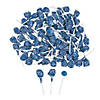 Blue Dum Dums<sup>&#174; </sup>Solid Color Lollipops - 75 Pc. Image 1