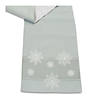 Blue Embroidered Snowflake Pattern Runner 72"L X 12.5"W Polyester Image 1