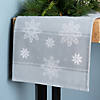 Blue Embroidered Snowflake Pattern Runner 72"L X 12.5"W Polyester Image 2