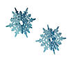 Blue Glitter Snowflake Centerpiece - 2 Pc. Image 1