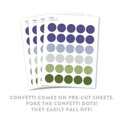 Blue Green Chic Confetti 180-Pack Image 1