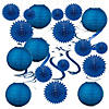 Blue Hanging Party Decorations Kit - 30 Pc. Image 1