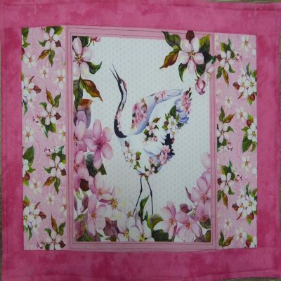 Blue Heron Placemat 1 Pretty in Pink Elegant Floral Cotton Handmade Quilted Image 1