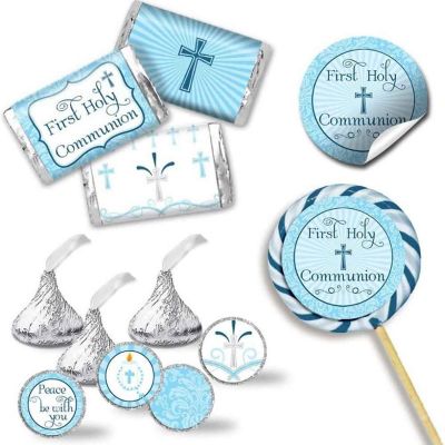 Blue Holy Communion Sticker Bundle 429pc. by AmandaCreation Image 1