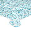 Blue Ikat Vinyl Tablecloth 60X102 Image 1