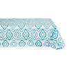 Blue Ikat Vinyl Tablecloth 60X84 Image 1