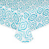 Blue Ikat Vinyl Tablecloth 60X84 Image 1